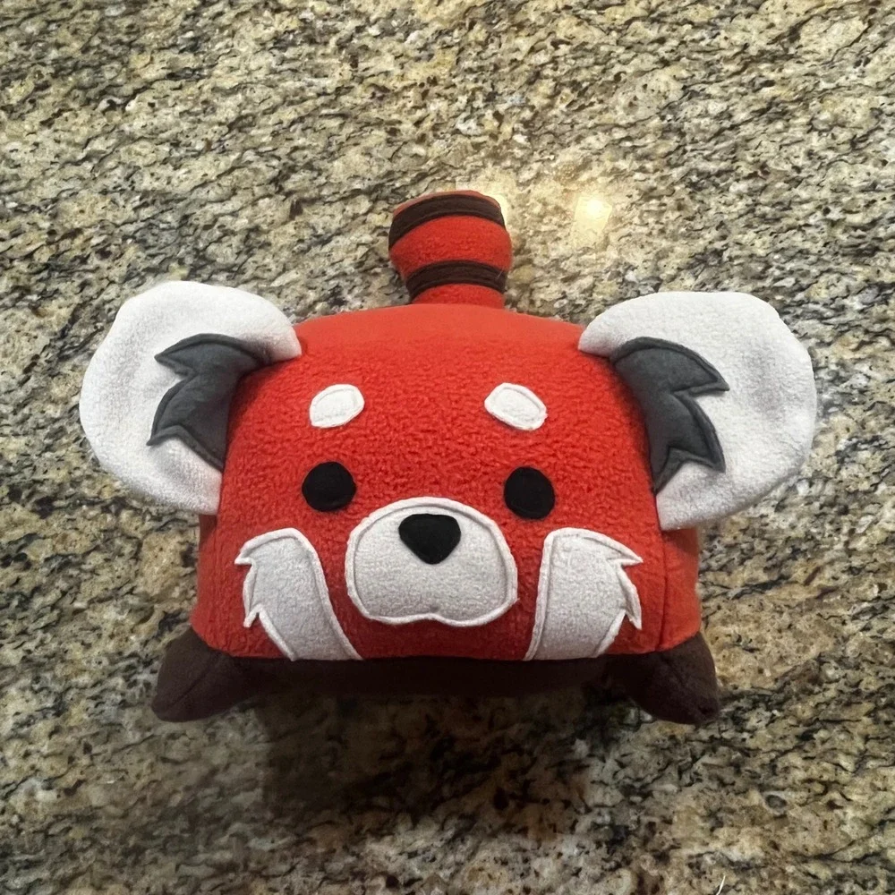 Red Panda Plush Pillow Soft Fleece Stuffed Animal Orange White Brown 12‎ Inch